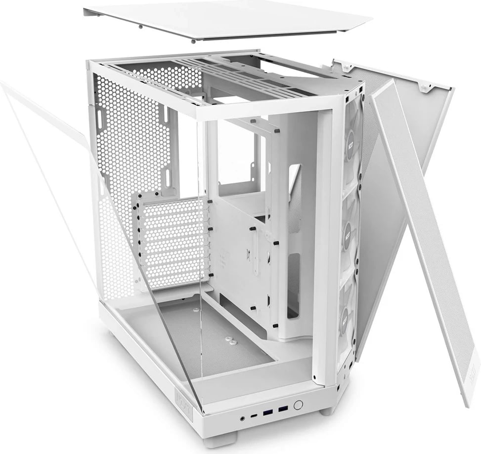 Kasë NZXT H6 Air Flow Midi Tower, e bardhë