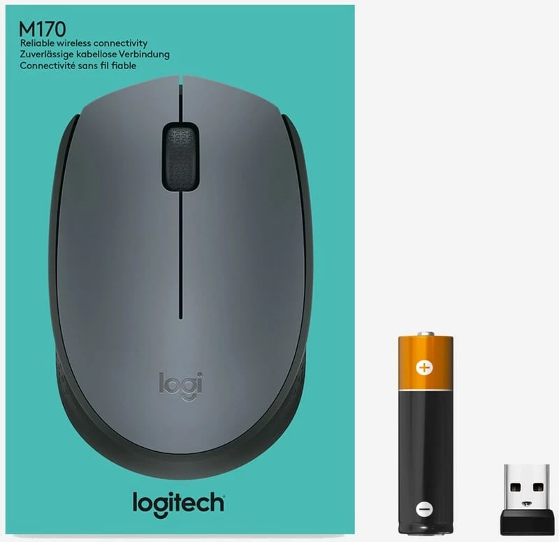 Maus Logitech M170, wireless, hiri