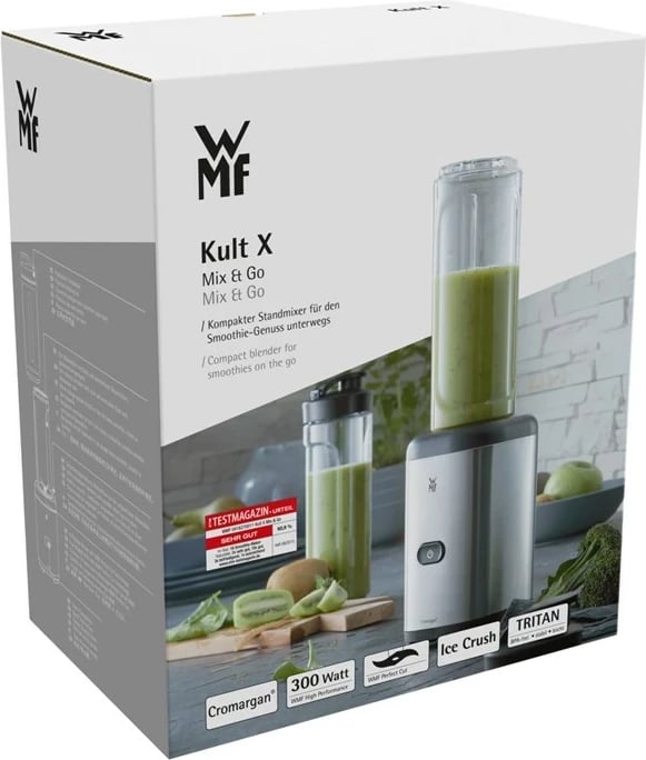 Blender WMF Kult X 0416270011, 0.6 L, 300 W, Ngjyrë e zezë dhe argjend