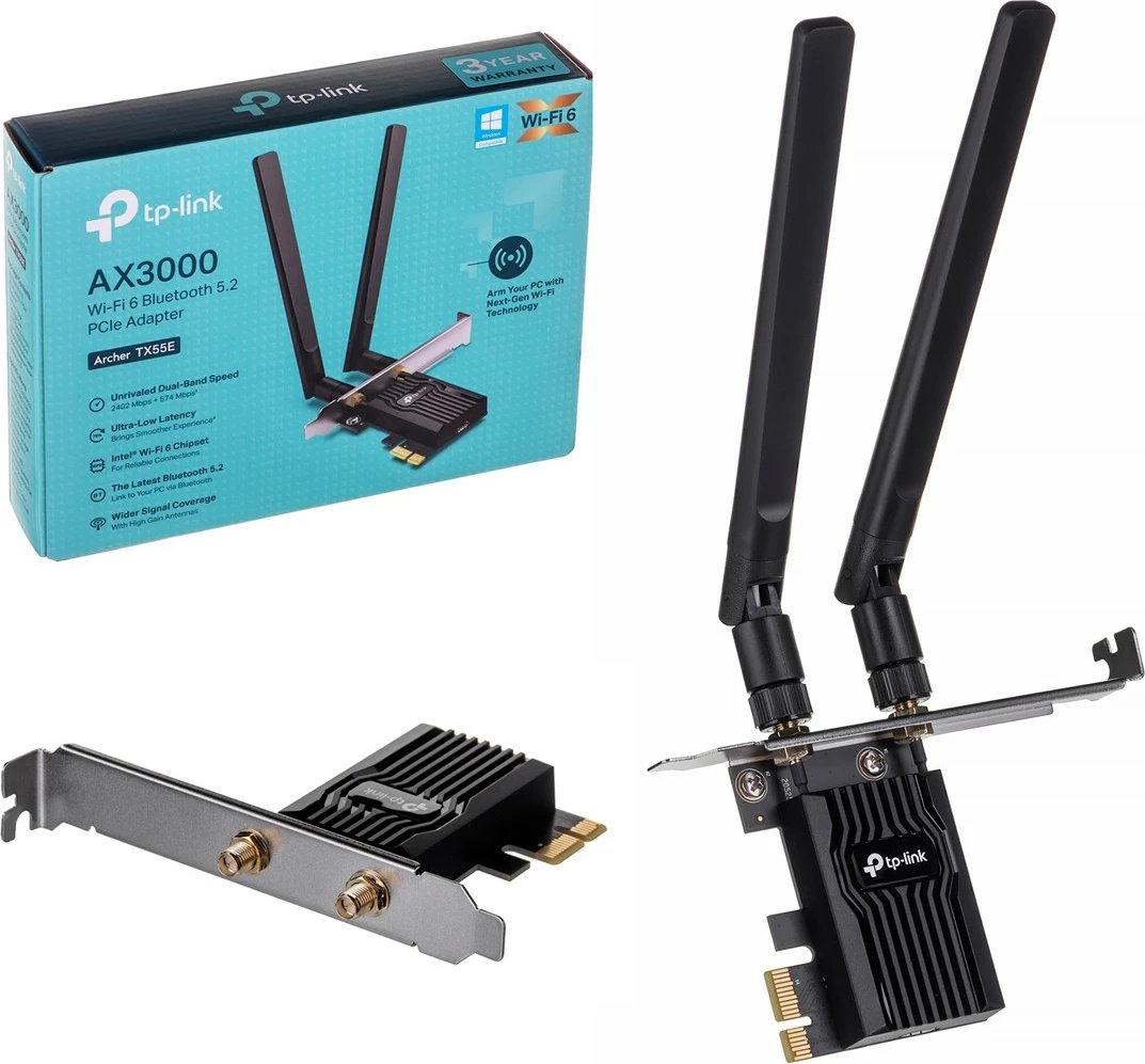 Kartë e rrjetit TP-Link Archer TX55E WLAN/Bluetooth, 2402 Mbit/s