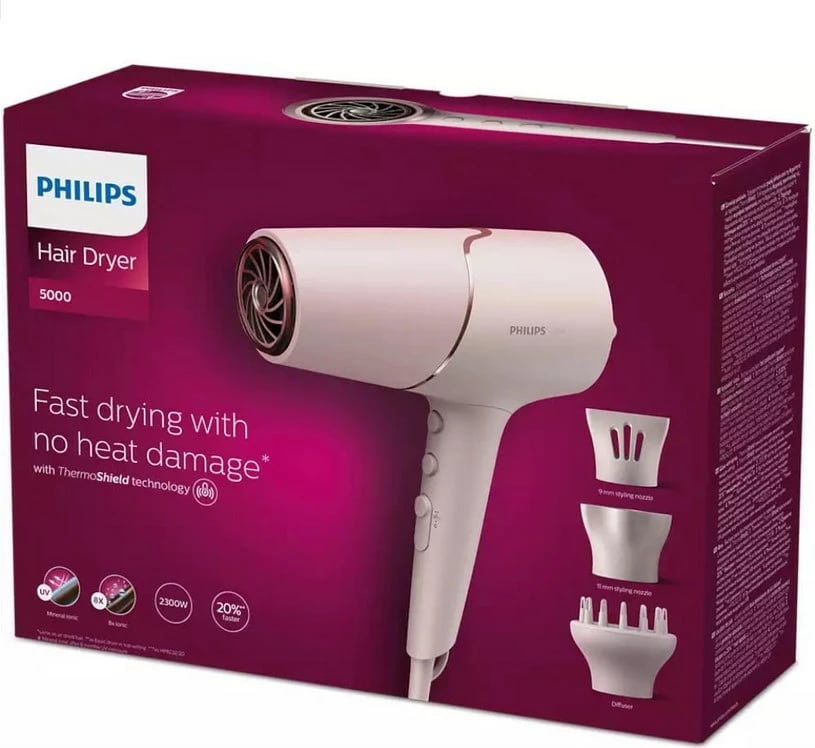 Tharëse flokësh Philips 5000 series BHD530/20 Pearl