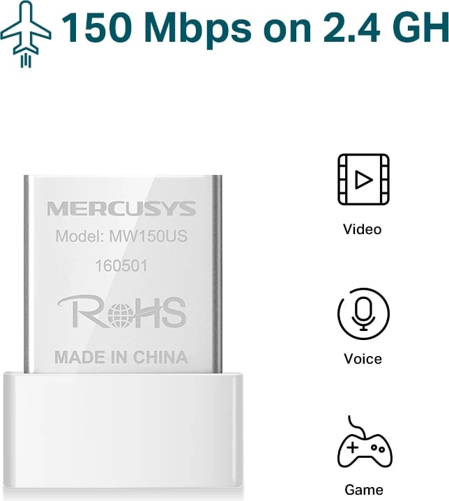 MERCUSYS A150 | USB 2.0 WIRELESS150 MBPS