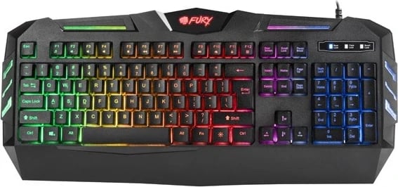 Tastierë për gaming Natec Fury Spitfire backlight NFU-0868, e zezë