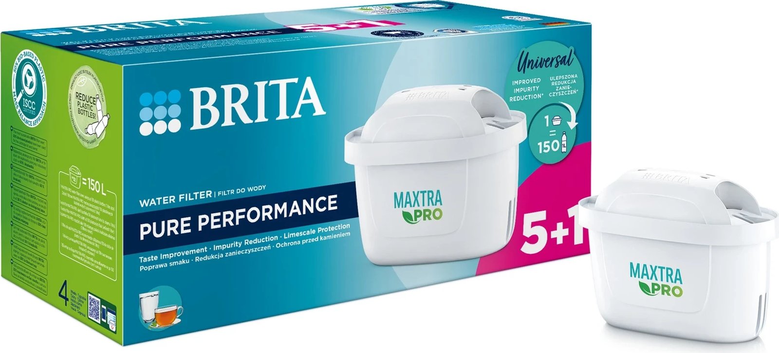 Filtra uji Brita MX+ Pro Pure Performance, 5+1 copë