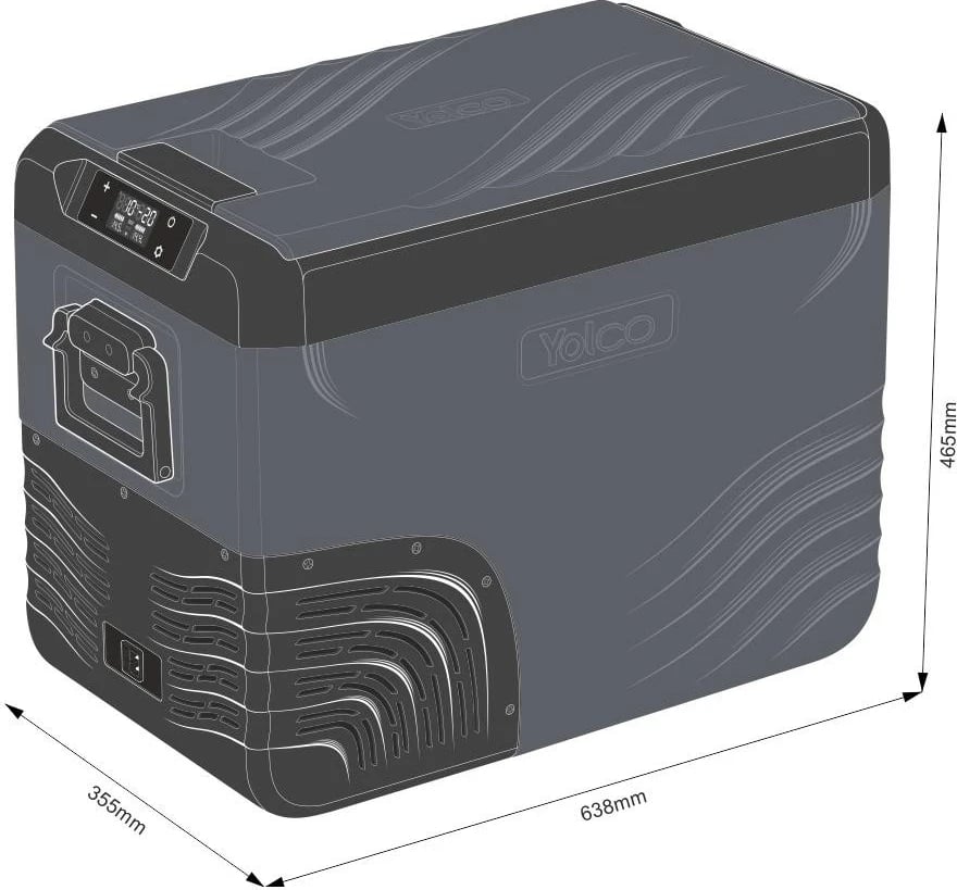 Frigorifer turistik Yolco KX 40 BT, 34L, grafit