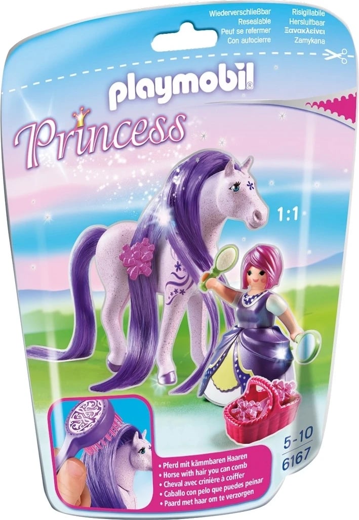 Set lodrash Playmobil Princess 6167, Viola me kalë për krehje