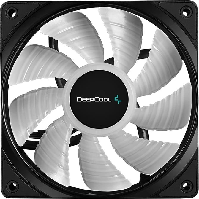 Ventilator për kasë DeepCool RF120, 12 cm, Ngjyrë e zezë, Ndriçim shumëngjyrësh