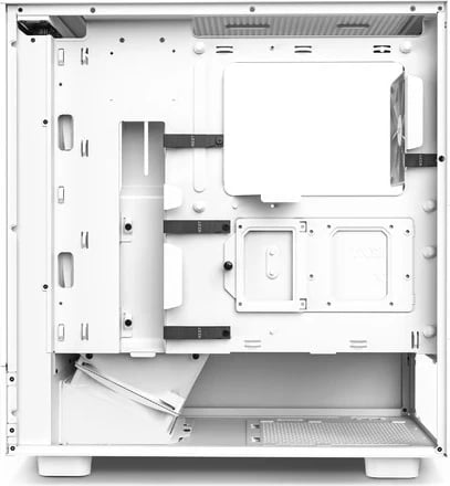 Kasë kompjuteri NZXT H5 Flow, me xham, i bardhë 