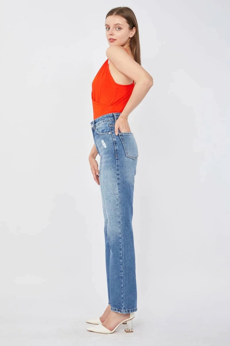 Xhinse Palazzo për femra Banny Jeans, blu