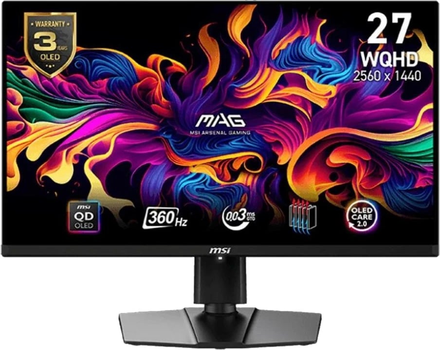 Monitor MSI MAG 271QPX QD-OLED, 27", 2560 x 1440, 360Hz, i zi