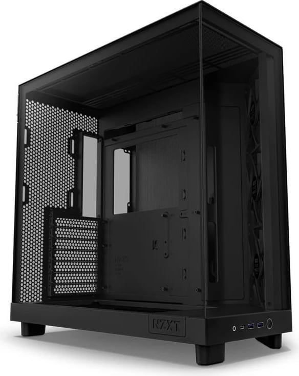 Kasë kompjuteri NZXT H6 Flow (CC-H61FB-01) - e zezë