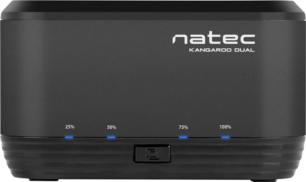 Docking station Natec Kangaroo Dual, USB 3.0, Alumini