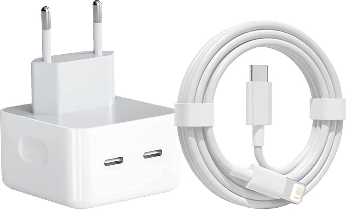 Adapter Iphone Type C 50W me 2 porte