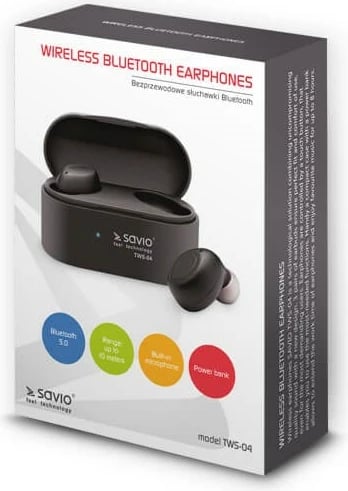 Kufje me bluetooth Savio TWS-04, e hirtë