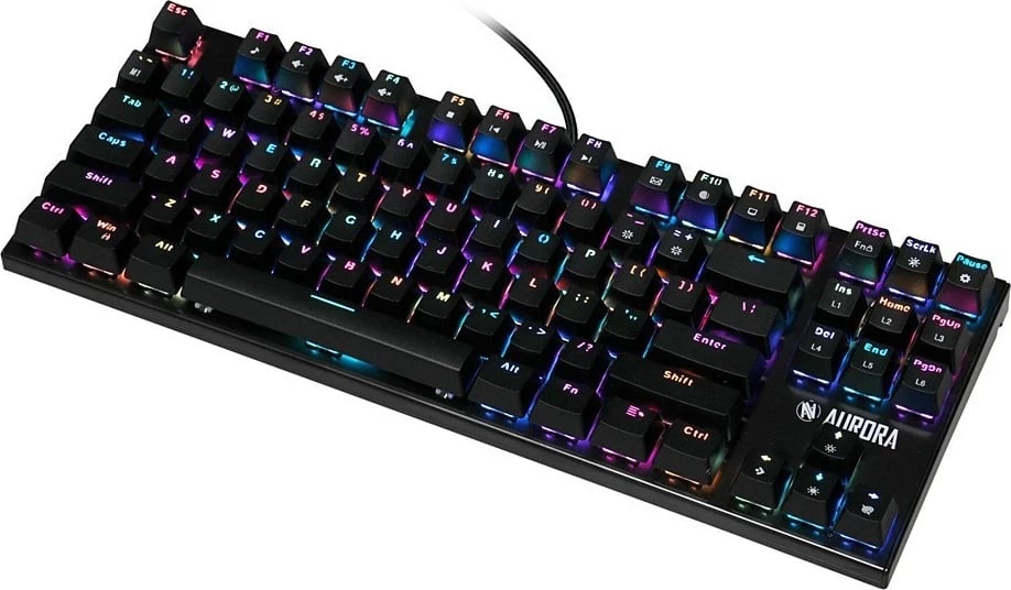 Tastierë IBOX Aurora K-2R Gaming, RGB, e zezë