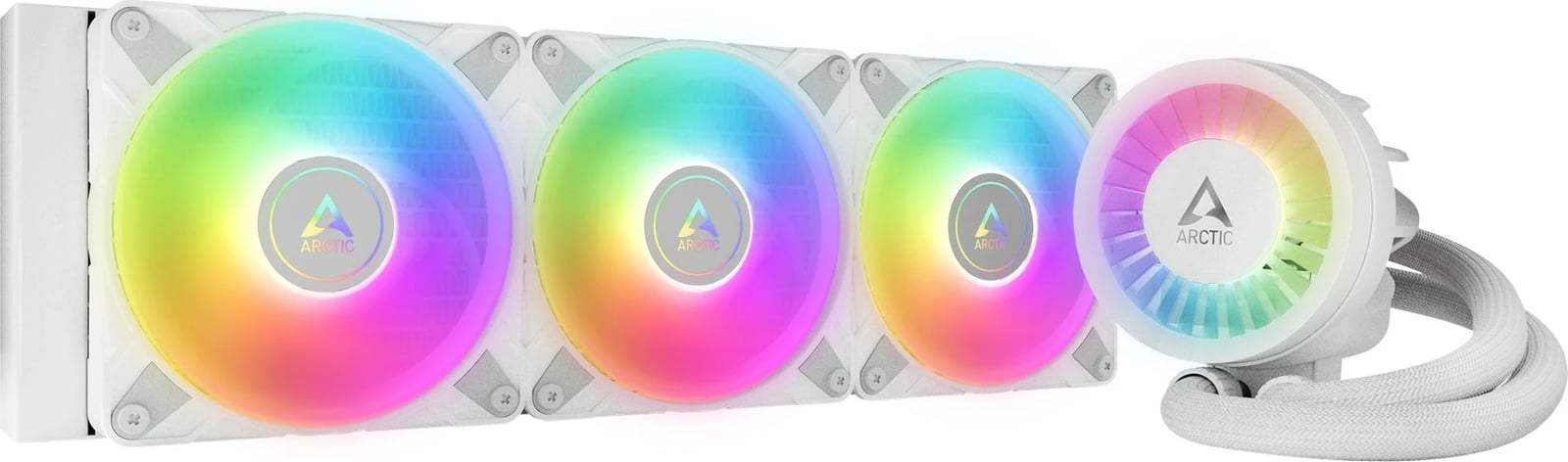 Ftohës për CPU me ujë ARCTIC Liquid Freezer III 360 A-RGB, 12 cm, i bardhë