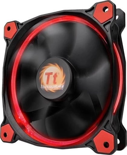 Ventilator për kompjuter Thermaltake, me dritë LED të kuqe