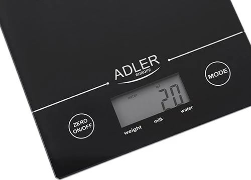 Adler AD 3138 b Mechanical kitchen scale Black Countertop Rectangle