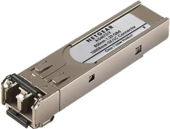 Modul fibër optike NETGEAR SFP 1G për switch të menaxhuar, Argjendtë