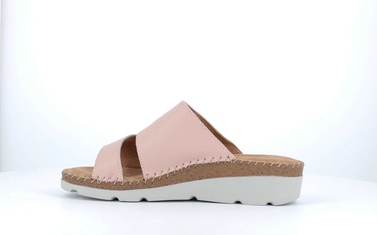 Sandale per femra LIA, rozë