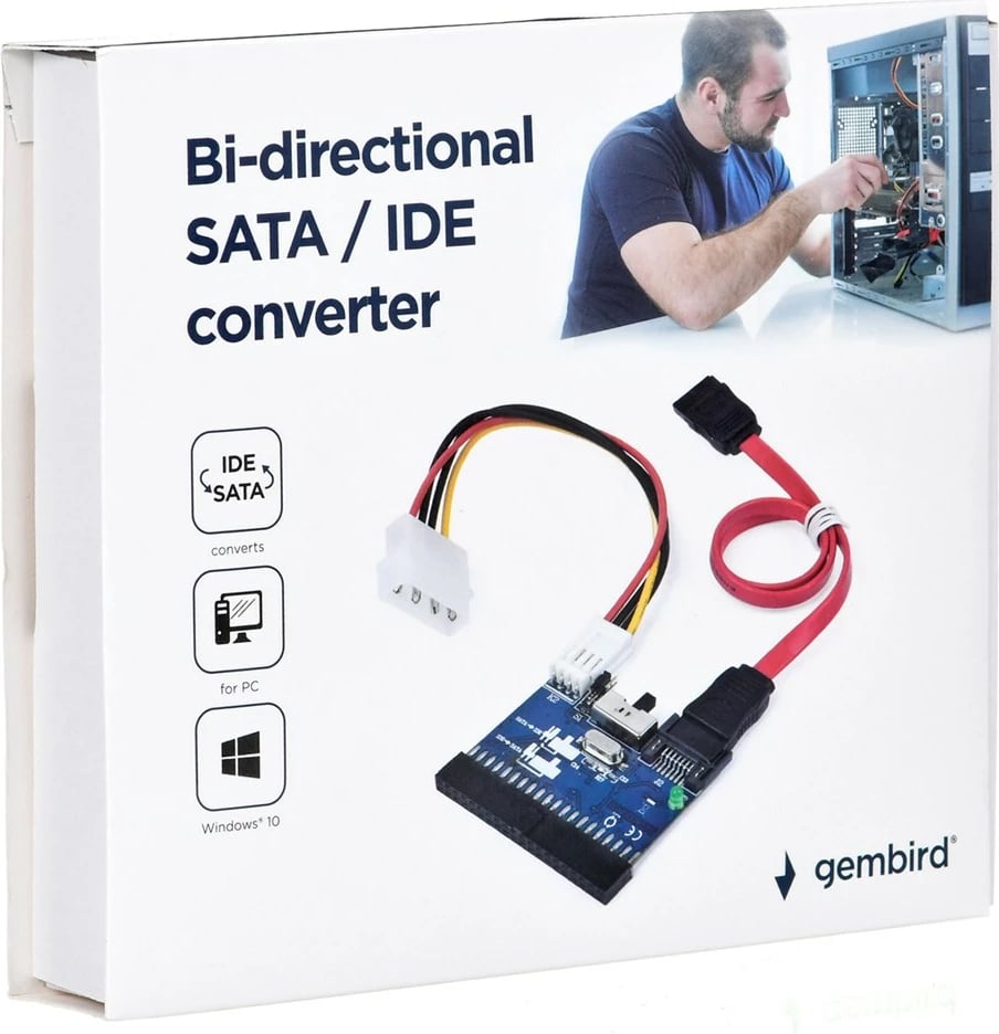 Konvertues/përshtatës i kartave SATA/IDEGembird Bi-directional 