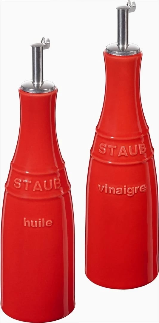 Set për vaj ulliri dhe uthull STAUB, 250 ml, Kuq