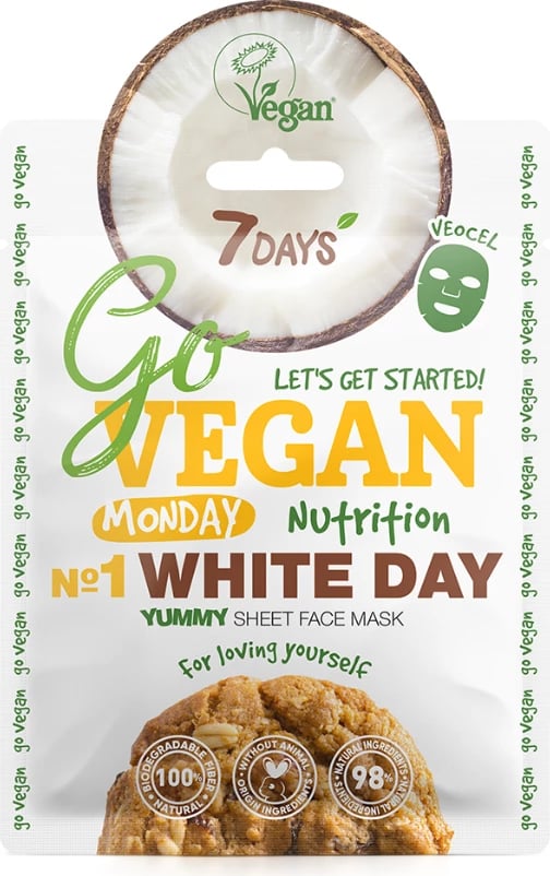 Maskë për fytyrë 7days Go Vegan Monday, 25 gr