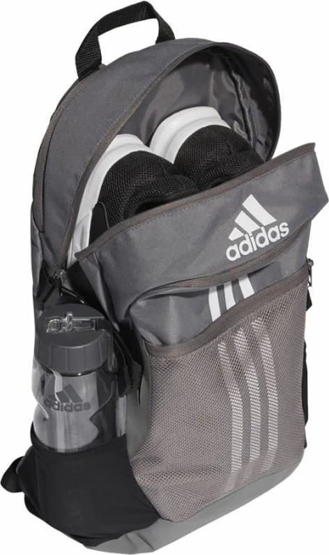 Çanta shpine për stërvitje dhe shkollë adidas Tiro BP GH7262, për meshkuj dhe fëmijë, gri