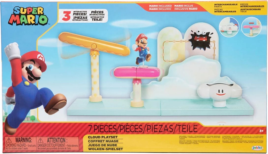 Super Mario - Cloud Playset and Mario Figure