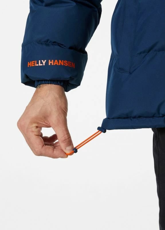 Jakne për meshkuj Helly Hansen YU 23 Revesible Puffer, ngjyrë vjollcë dhe blu marine