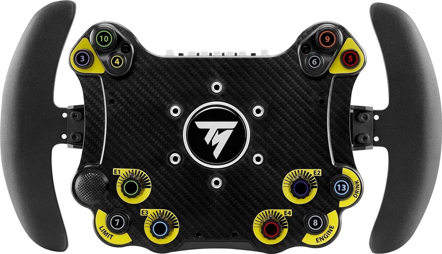 Timoni Thrustmaster EVO Racing 32R Leather, PC/PS4/Xbox One/Series X/PS5/Series S, e zezë-verdhë