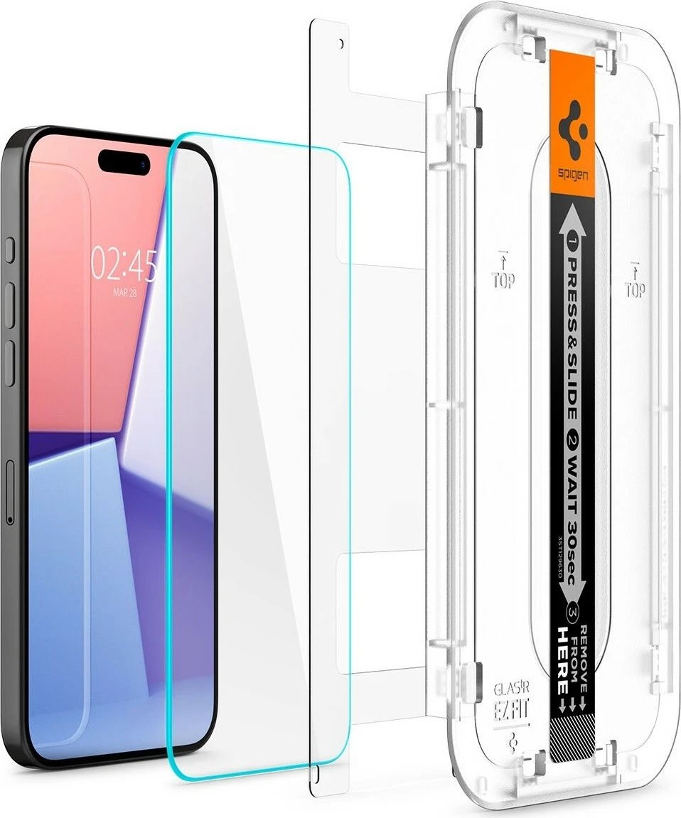 Mbrojtëse ekrani për iPhone 15 Pro Max Spigen, transparent