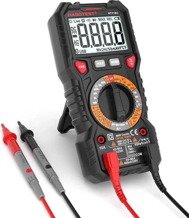 Multimetër digital  Habotest HT118C, LCD, e zezë