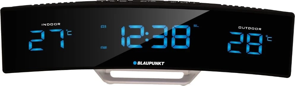 Radio me orë Blaupunkt CR12BK, ngjyrë zi-argjendtë