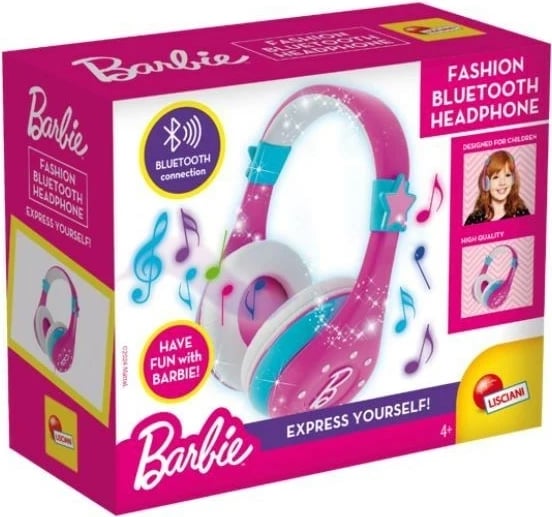 Kufje Bluetooth Barbie, Lisciani, Roze