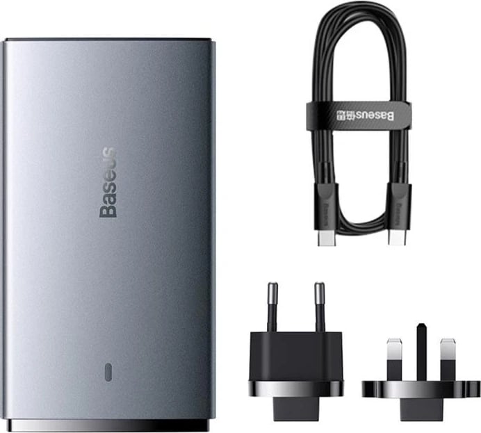 Karikues Baseus, 1xport USB-C, 1XUSB-A, 65W, i zi 