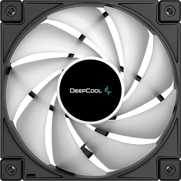 Ventilatorë për kasë DEEPCOOL FC120-3 IN 1, 12 cm, 3 copë, Ngjyrë e zezë, Gri