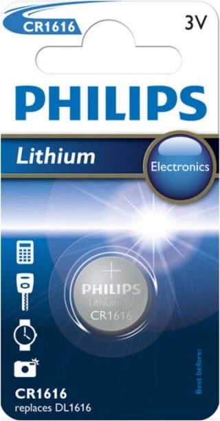 Bateri Philips CR1616 mini Litium