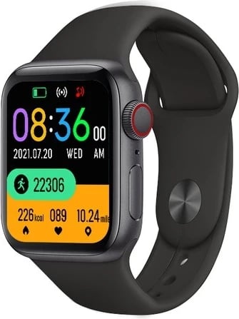 Smartwatch Tracer TW7-BL FUN, 1.84 inch, IP65, Black