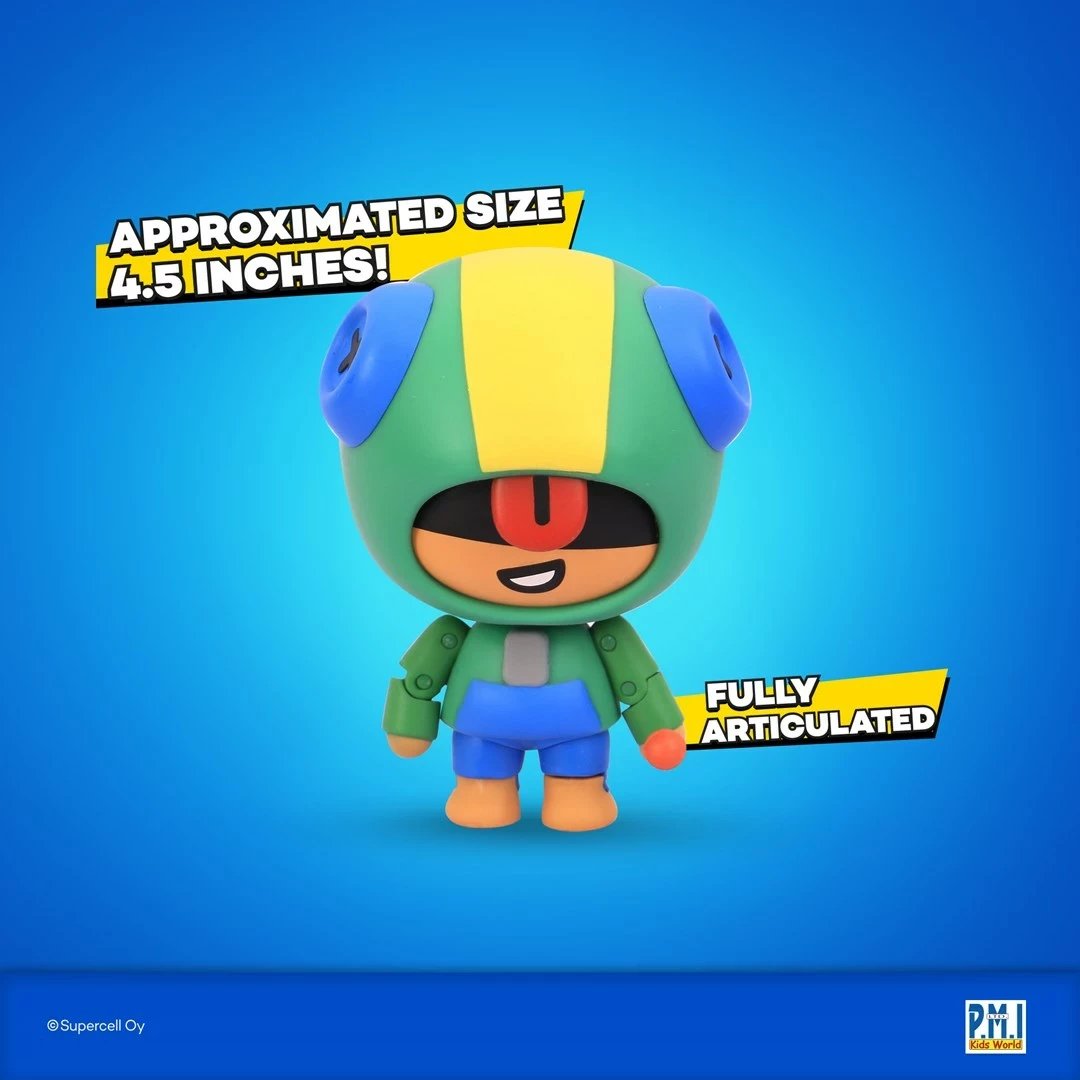 Figurë aksioni Brawl Stars S1, P.M.I. Kids World, Leon, 11cm