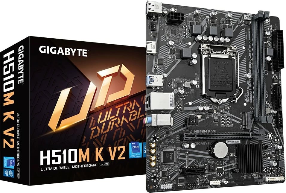 Pllakë amë Gigabyte H510M K V2, Intel, 1200