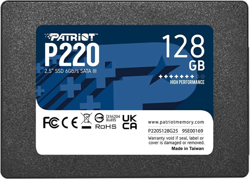 SSD Patriot Memory, P220,128GB, 2,5"