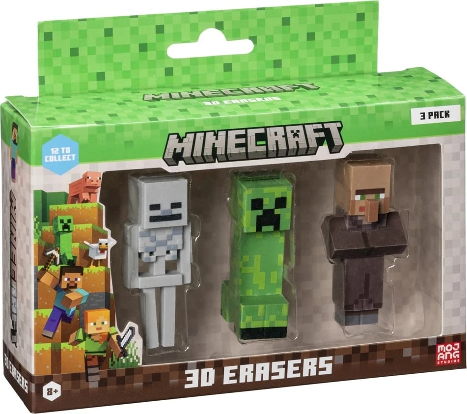 Gomë 3D Minecraft, P.M.I. Kids World, 3 copë