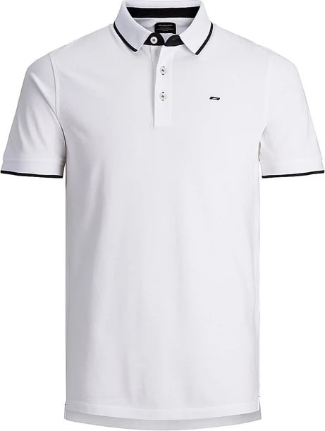 Maicë polo për meshkuj Jack & Jones, e bardhë