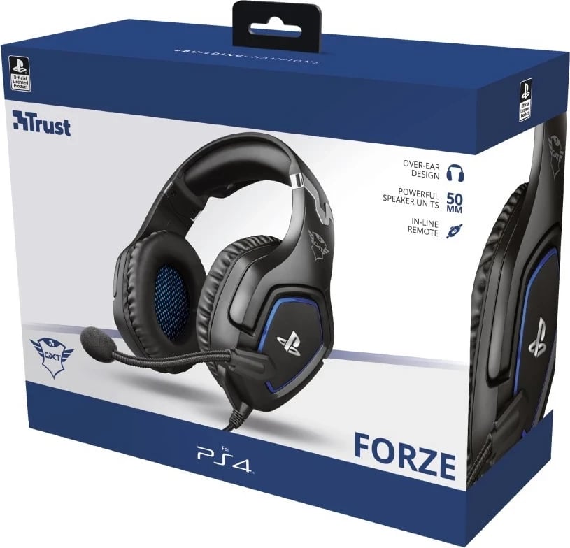 Kufje për PS4 Trust GXT 488 Forze, e zeza