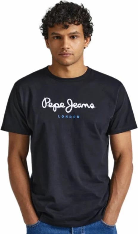 Maicë Pepe Jeans Eggo për meshkuj, e zezë