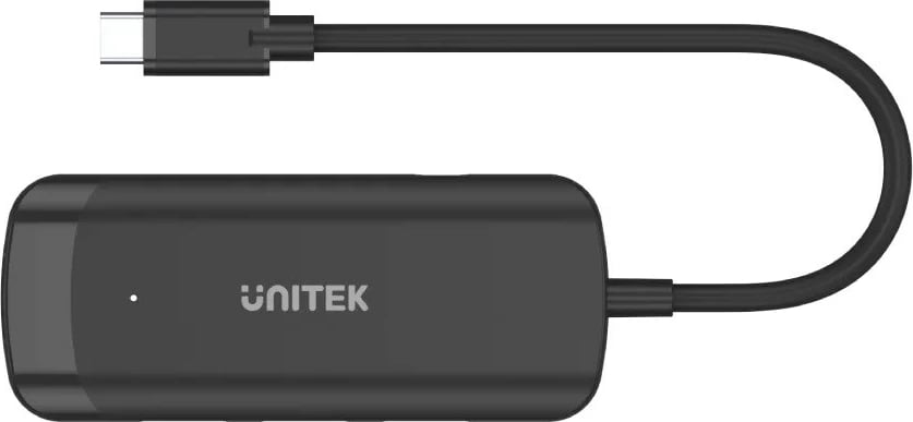 Përshtatës Unitek hub USB-C, 3 X USB-A 3.1, HDMI, e zezë 