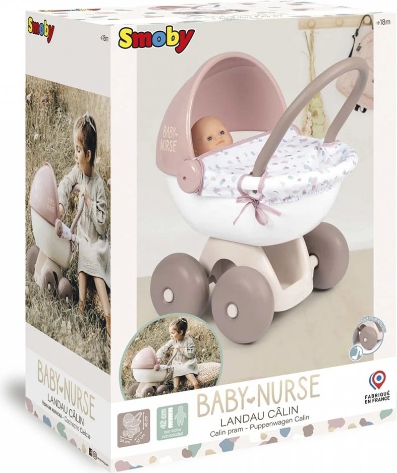 Karrocë lodër Smoby Baby Nurse, Rozë