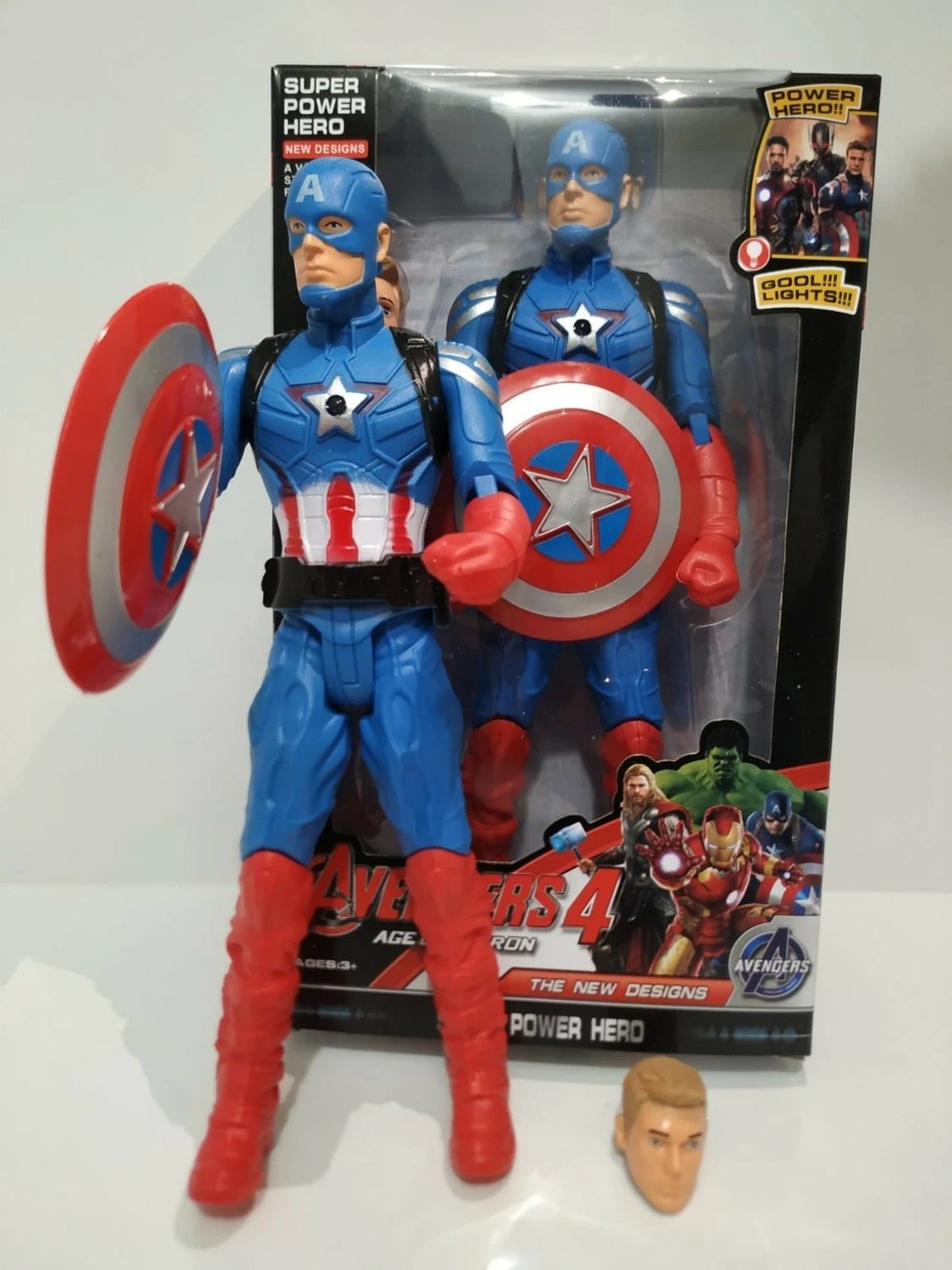 Lodër figurë Captain America Avengers, 30 cm