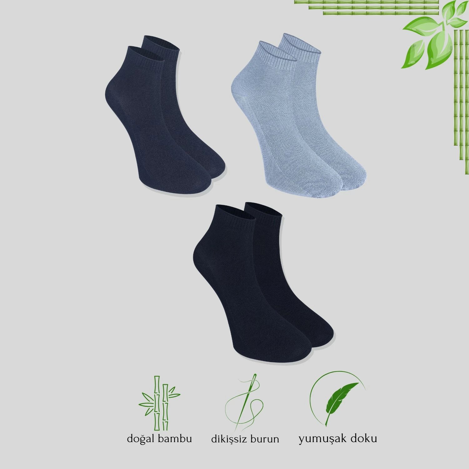 Çorape të shkurtra për meshkuj Kral Socks, model Lacose, set 5 copë